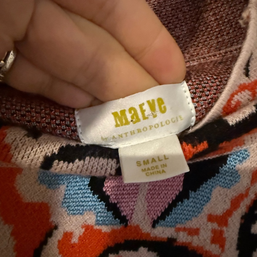 Maeve Multicolor Abstract Sweater - Picture 6 of 7